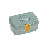 LÄSSIG Kinder Lunchbox Brotdose mit herausnehmbarer Unterteilung, BPA-frei/Adventure Bus, mint*