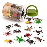 Terra 60-teilig Tierfiguren Sammlung Insekten und Spinnen Spielzeug Set – Tarantel, Heuschrecke, Skorpion, Libelle und mehr – Spielzeug ab 3 Jahren