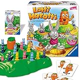 Ravensburger Lotti Karotti, Gesellschaftsspiel für Kinder und Erwachsene, 2-4 Spieler, ab 4 Jahren, inklusive Lotti Karotti Quartett Kartenspiel, [Exklusiv bei Amazon]