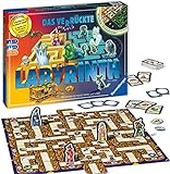 Ravensburger 26687 - Labyrinth Glow in the dark - Familienklassiker mit Leuchtfarbe, Spiel für Kinder und Familien ab 7 Jahren - Gesellschaftspiel geeignet für 2-4 Spieler - Schätze suchen
